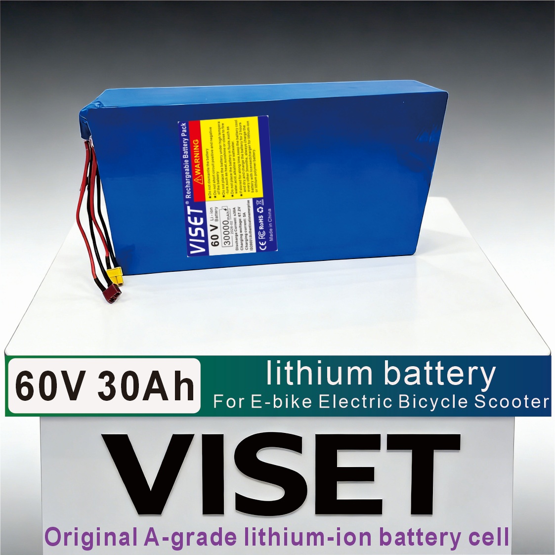 VISET 60V 30AH Bicycle 18650 M - đánh giá và giá 60V 30Ah Electric Scooter Battery