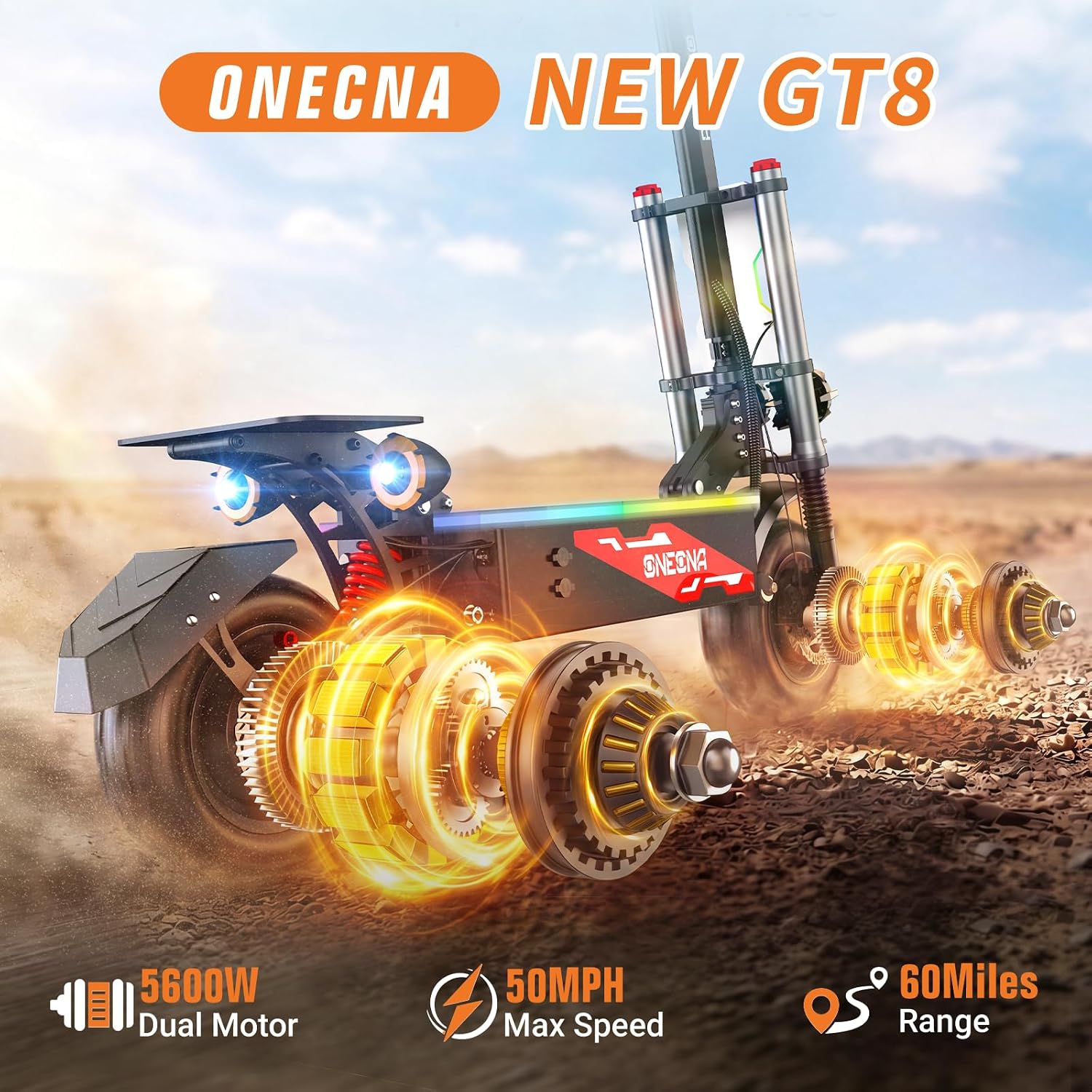 ONECNA NEW GT8PRO Adult Electr - đánh giá và giá 60V 5600W Dual Motor Electric Scooter